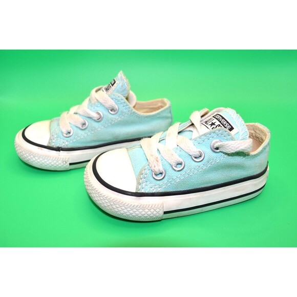 Converse All Star Sneaker Toddler Sz 4, Light Blue, So Cute! - Picture 3 of 6